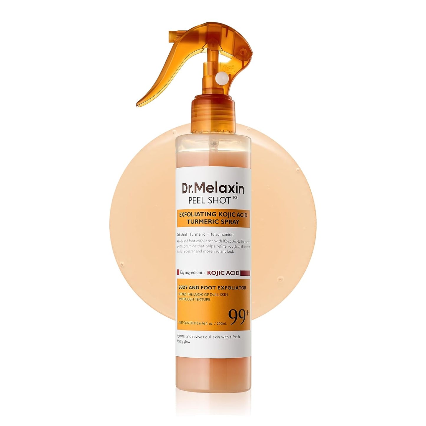 Dr.Melaxin Spray Exfoliante Corporal Ácido Kójico y Cúrcuma 200ml