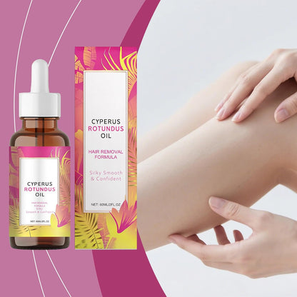 MQN Aceite Natural Depilador e Inhibidor de Crecimiento Capilar Cyperus Rotundus 60ml