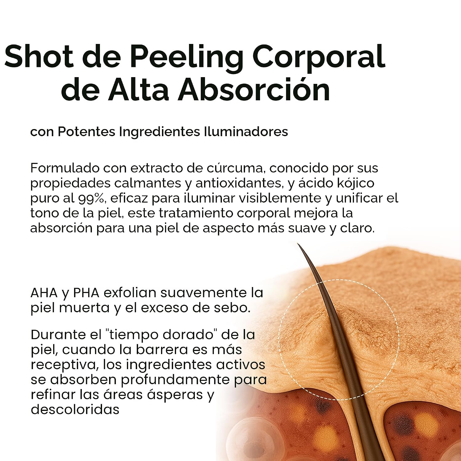 Dr.Melaxin Spray Exfoliante Corporal Ácido Kójico y Cúrcuma 200ml