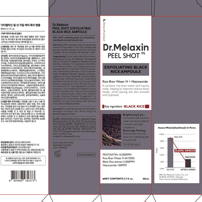 Dr.Melaxin Peel Shot Glow Ampolla Exfoliante de Arroz 80ml