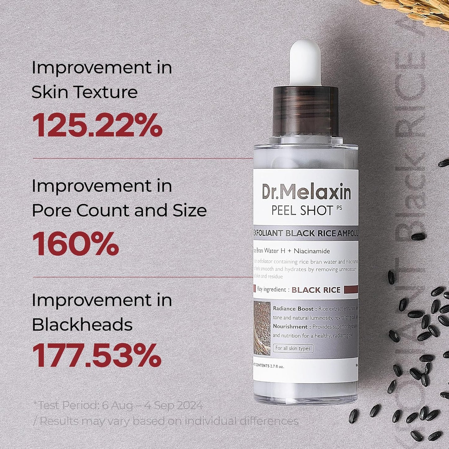 Dr.Melaxin Peel Shot Glow Ampolla Exfoliante de Arroz 80ml