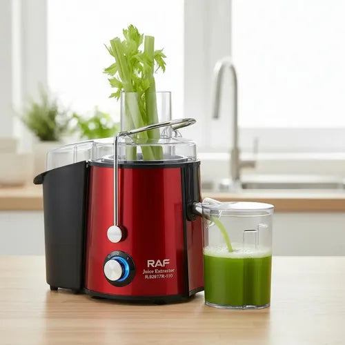 EXTRACTOR/EXPRIMIDOR DE JUGO ELÉCTRICO ROJO (RAF)
