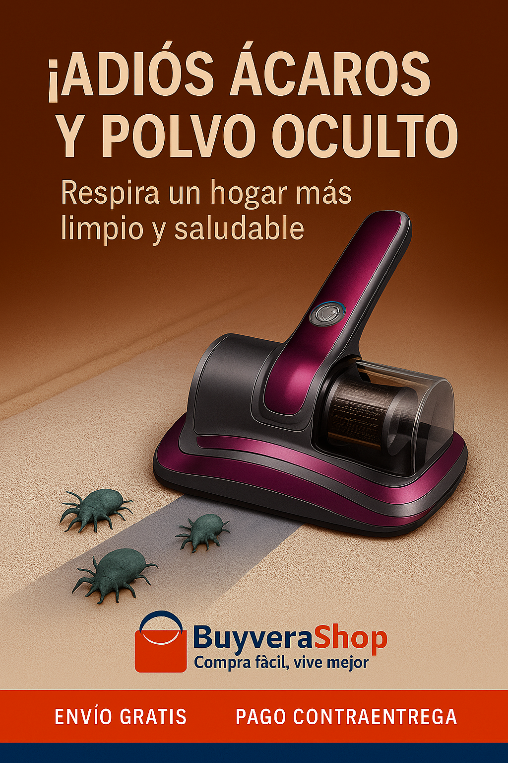 ASPIRADORA ANTIÁCAROS Y POLVO