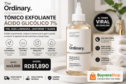 The Ordinary Glycolic Acid 7% Exfoliating Toner 240ml