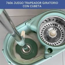 TRAPEADOR GIRATORIO PLASTICO CON BASE DE ALUMINIO